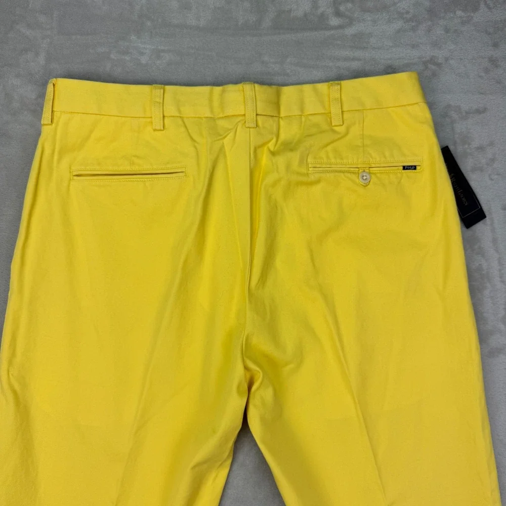 Polo Ralph Lauren Suffield Pant Mens 36/30 Yellow Classic Fit Chino New MSRP $98